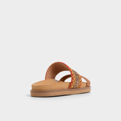 Beachvacay Brown Multi Women's Footbed sandals -  | Aldo Exclusive