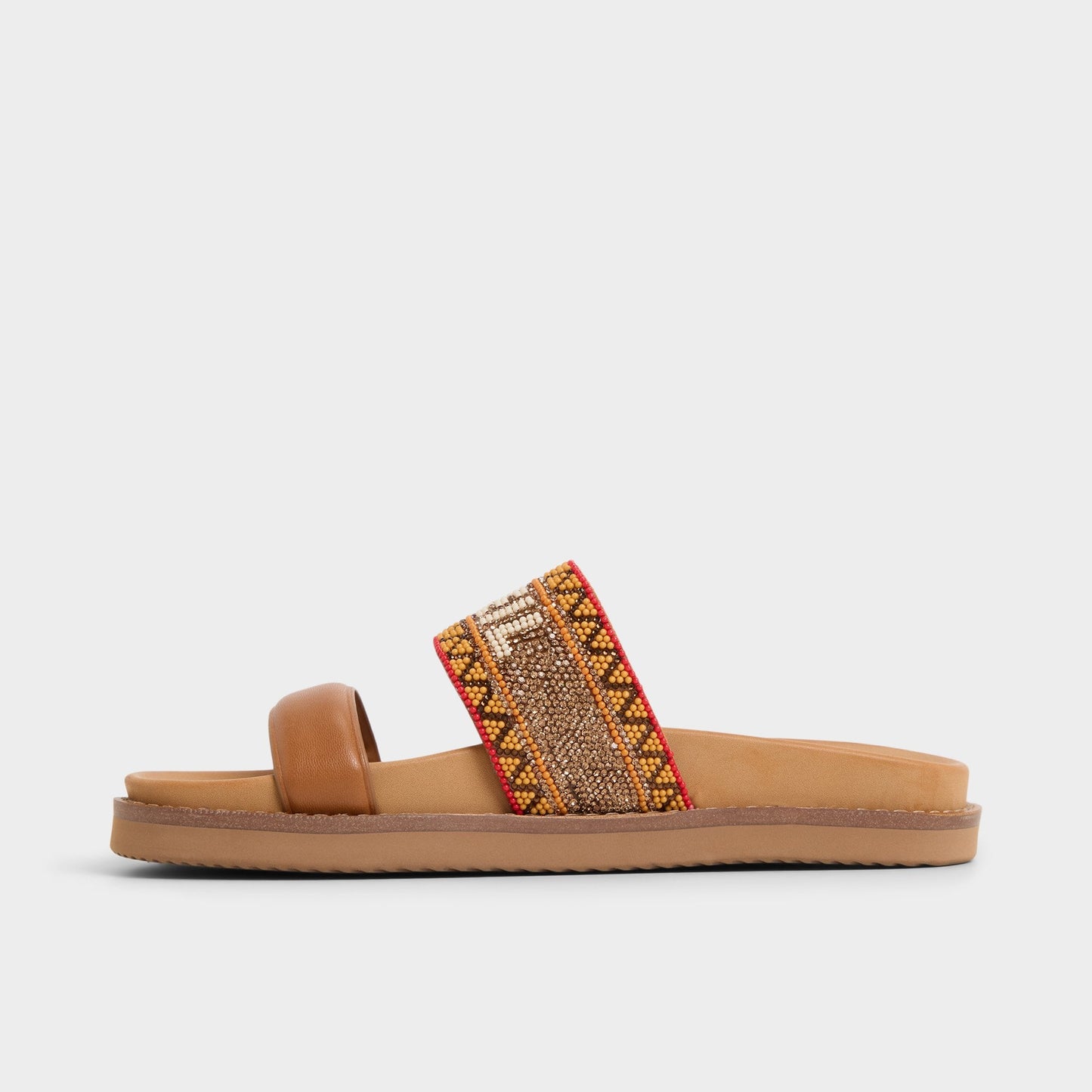 Beachvacay Brown Multi Women's Footbed sandals -  | Aldo Exclusive
