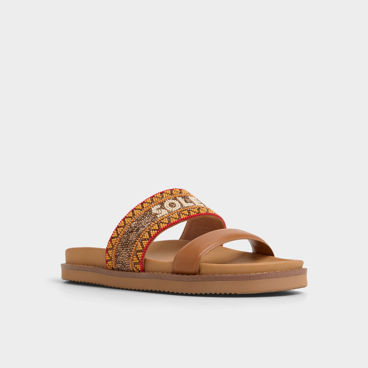 Beachvacay Brown Multi Women's Footbed sandals -  | Aldo Exclusive