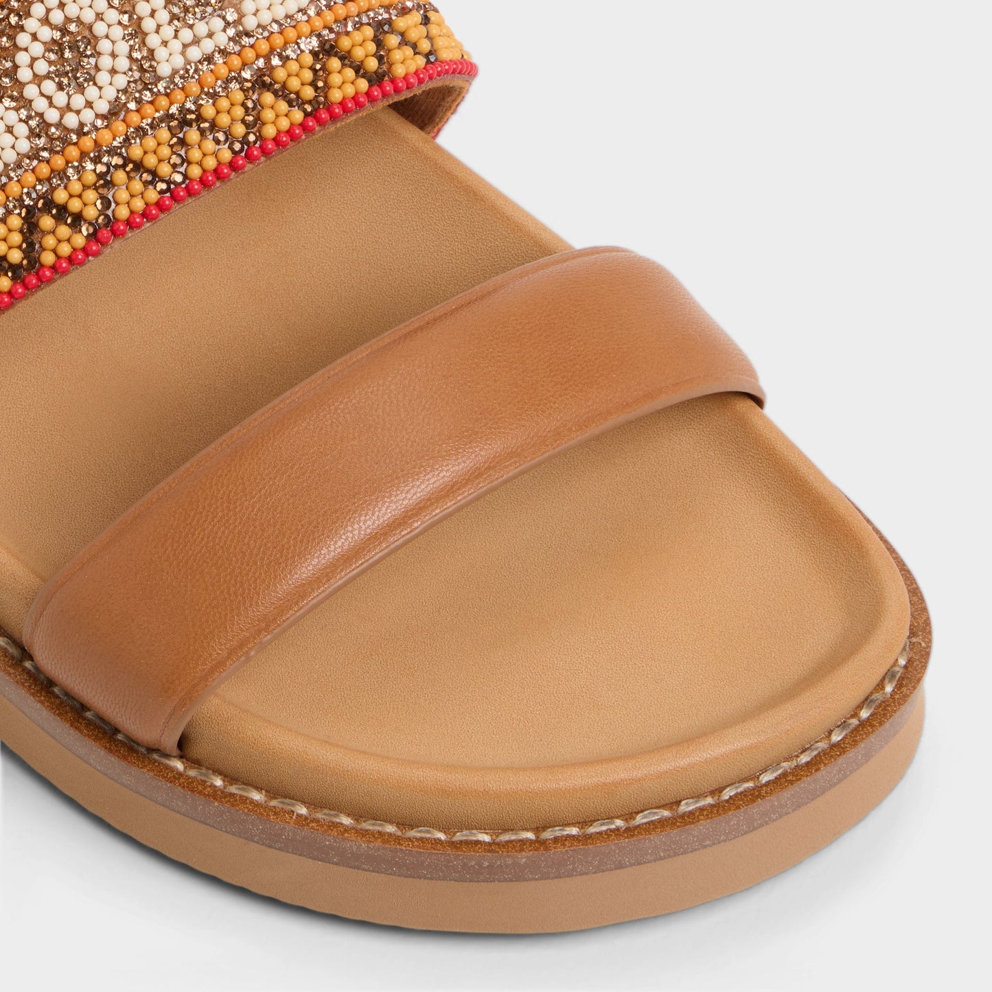 Beachvacay Brown Multi Women's Footbed sandals -  | Aldo Exclusive