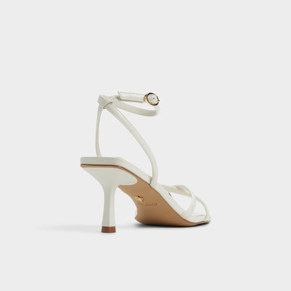 Elodiah White/Bone Women's Travel essentials - Strappy heeled sandal, Stiletto heel | Aldo Signature