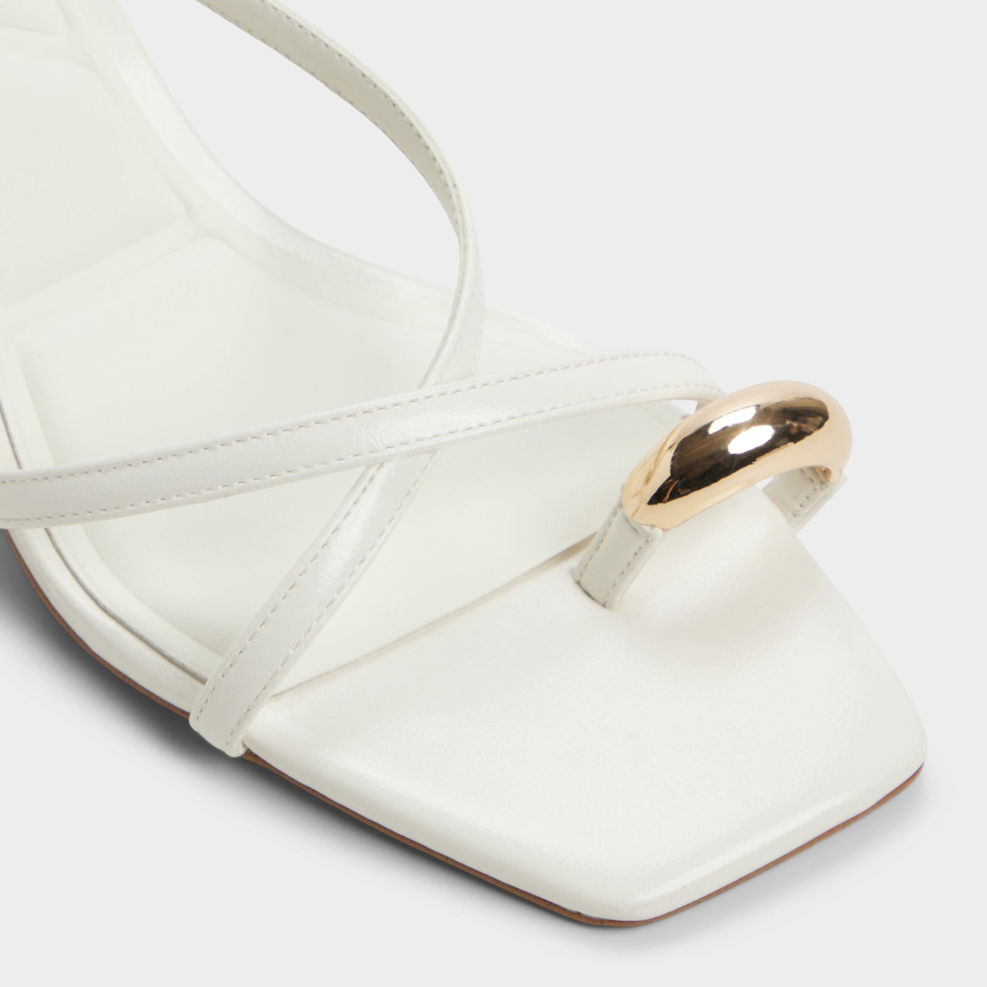 Elodiah White/Bone Women's Travel essentials - Strappy heeled sandal, Stiletto heel | Aldo Signature