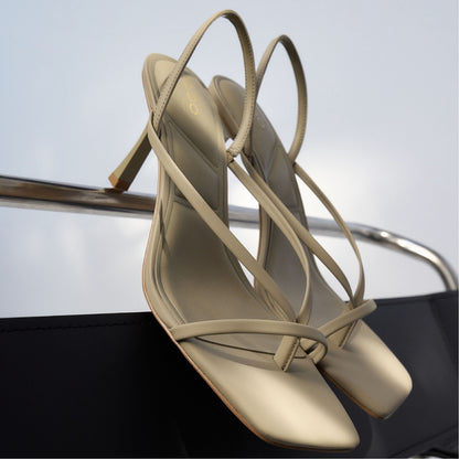 Riva Other Green Women's Strappy sandals - Sling back heeled sandal, Stiletto heel | Aldo Essential