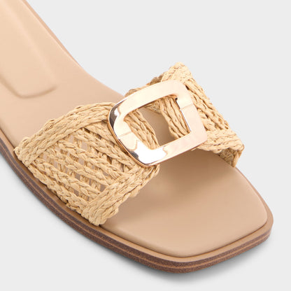 Tidella Natural Women's Flats - Slide sandal | Aldo New