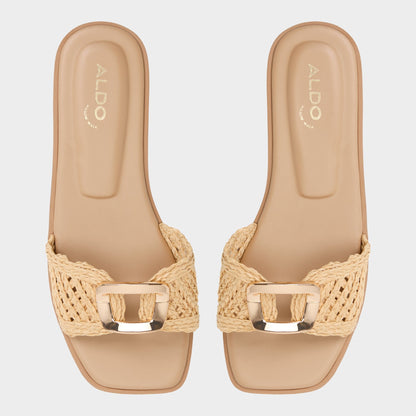 Tidella Natural Women's Flats - Slide sandal | Aldo New