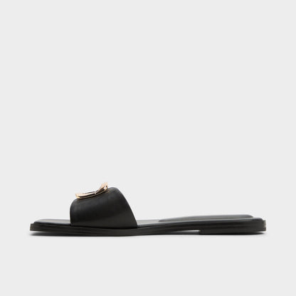 Tidella Black Women's Flats - Slide sandal | Aldo Exclusive