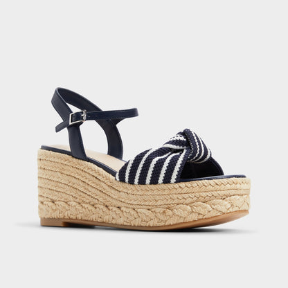 Annamarie Navy Women's Platform sandals - Wedge sandal | Aldo Classic