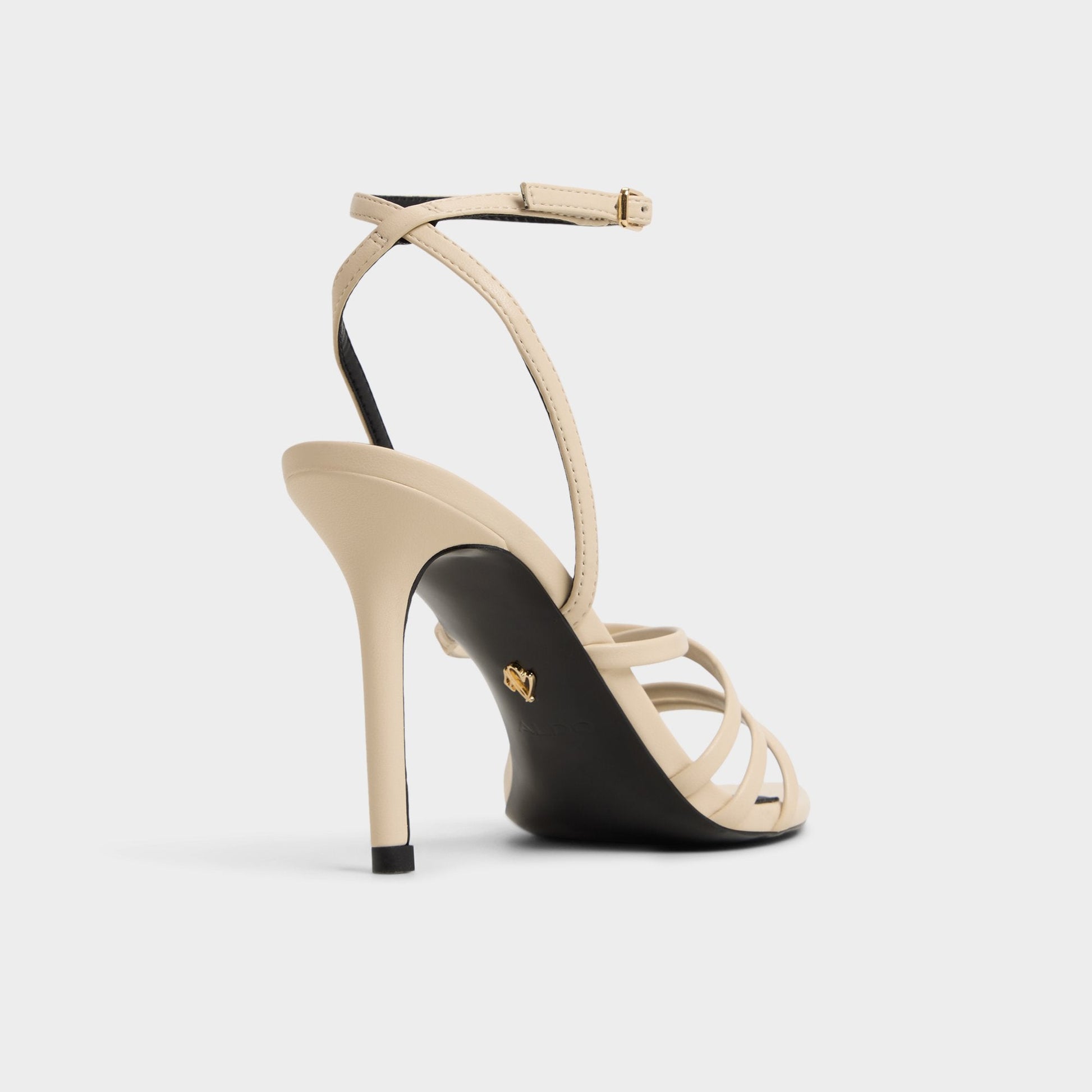 Solania Light Beige Women's Strappy sandals - Heeled sandal, Stiletto heel | Aldo Essential