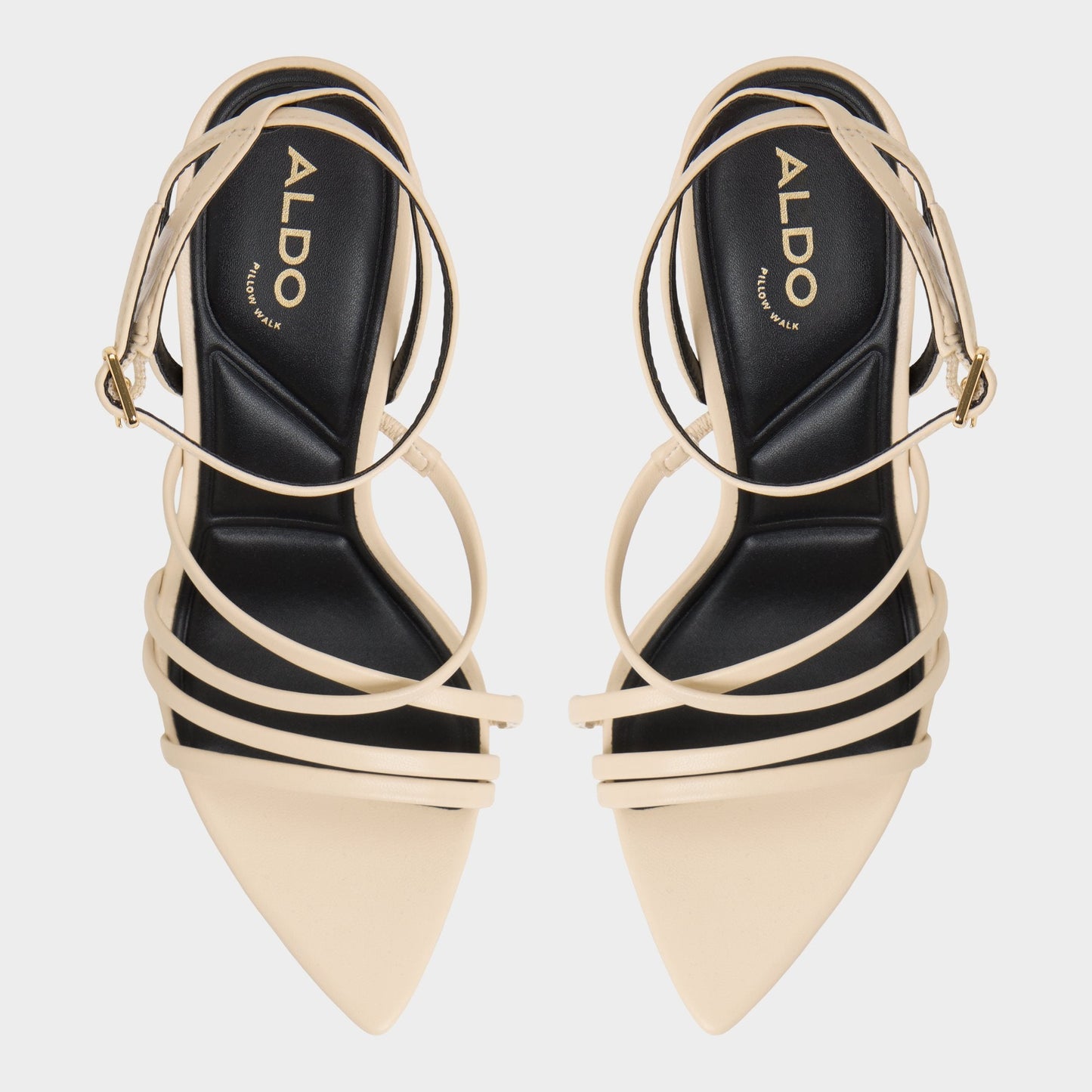 Solania Light Beige Women's Strappy sandals - Heeled sandal, Stiletto heel | Aldo Essential