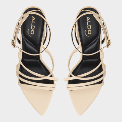 Solania Light Beige Women's Strappy sandals - Heeled sandal, Stiletto heel | Aldo Essential