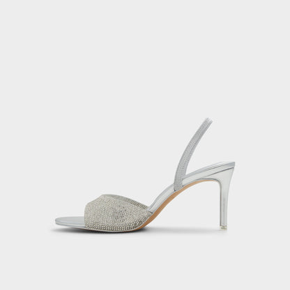 Aitana in Silver - Strappy heeled sandal, Stiletto heel | Aldo Trending