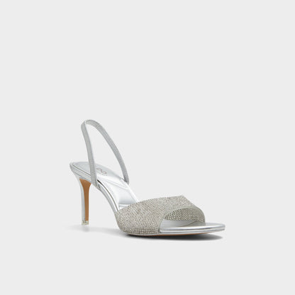 Aitana in Silver - Strappy heeled sandal, Stiletto heel | Aldo Trending