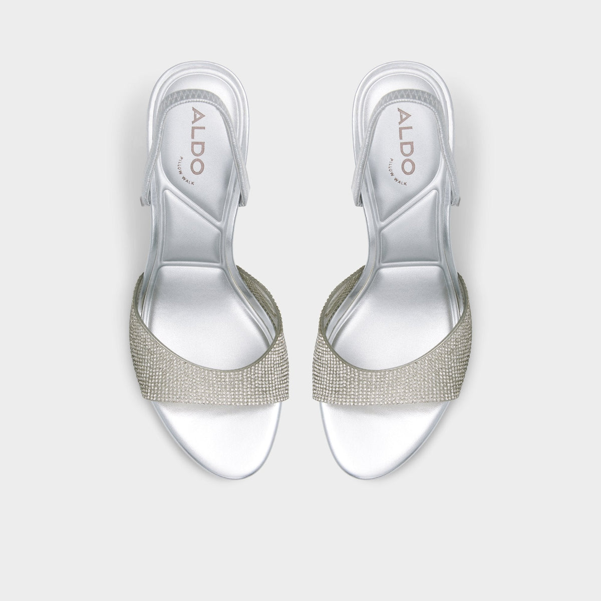 Aitana in Silver - Strappy heeled sandal, Stiletto heel | Aldo Trending