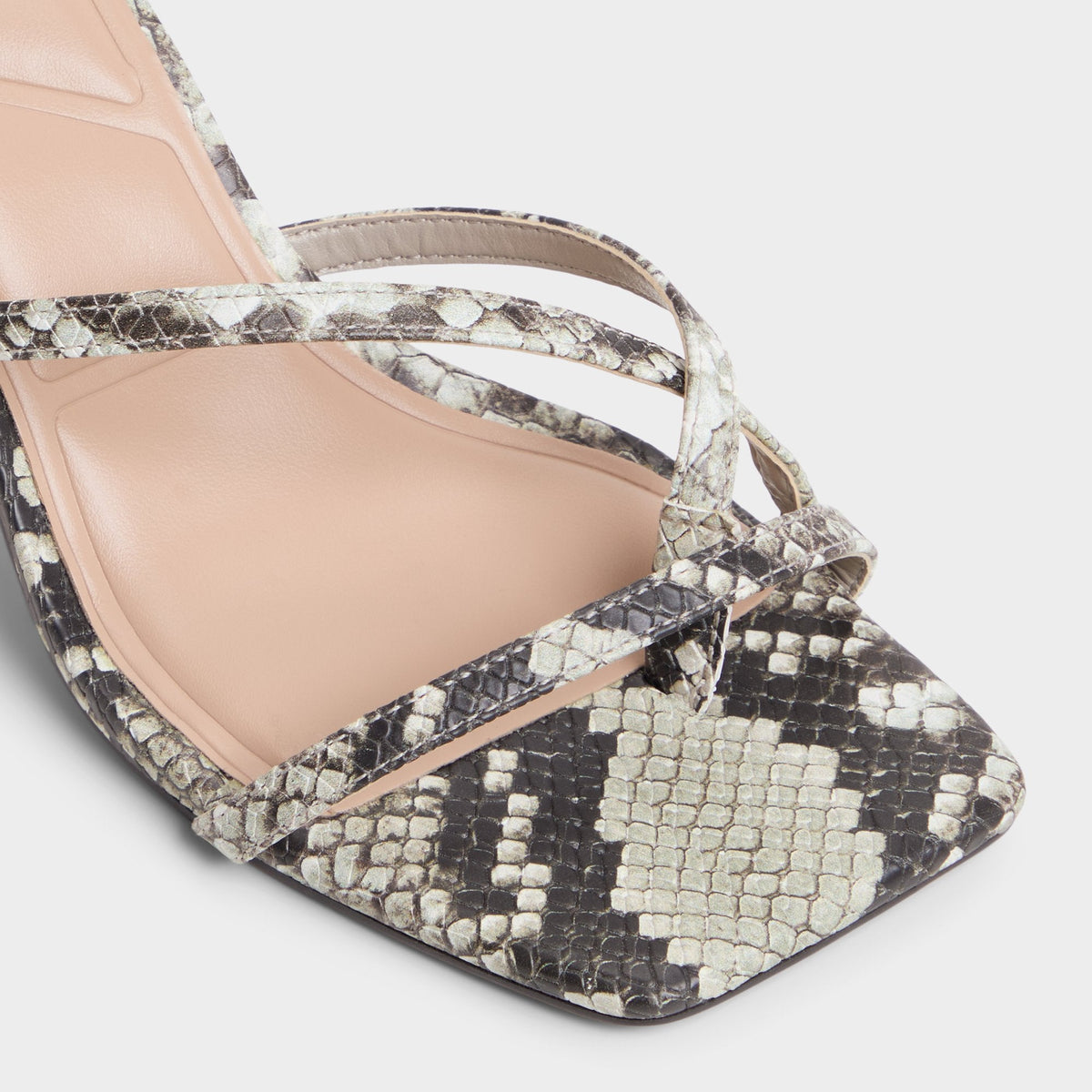 Calypsa White/Black Women's Animal Prints - Strappy heeled sandal | Aldo Exclusive