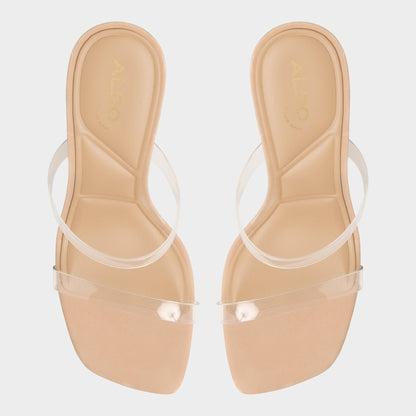 Evalina Medium Beige Women's Heeled sandals - Strappy heeled sandal, Stiletto heel | Aldo Signature