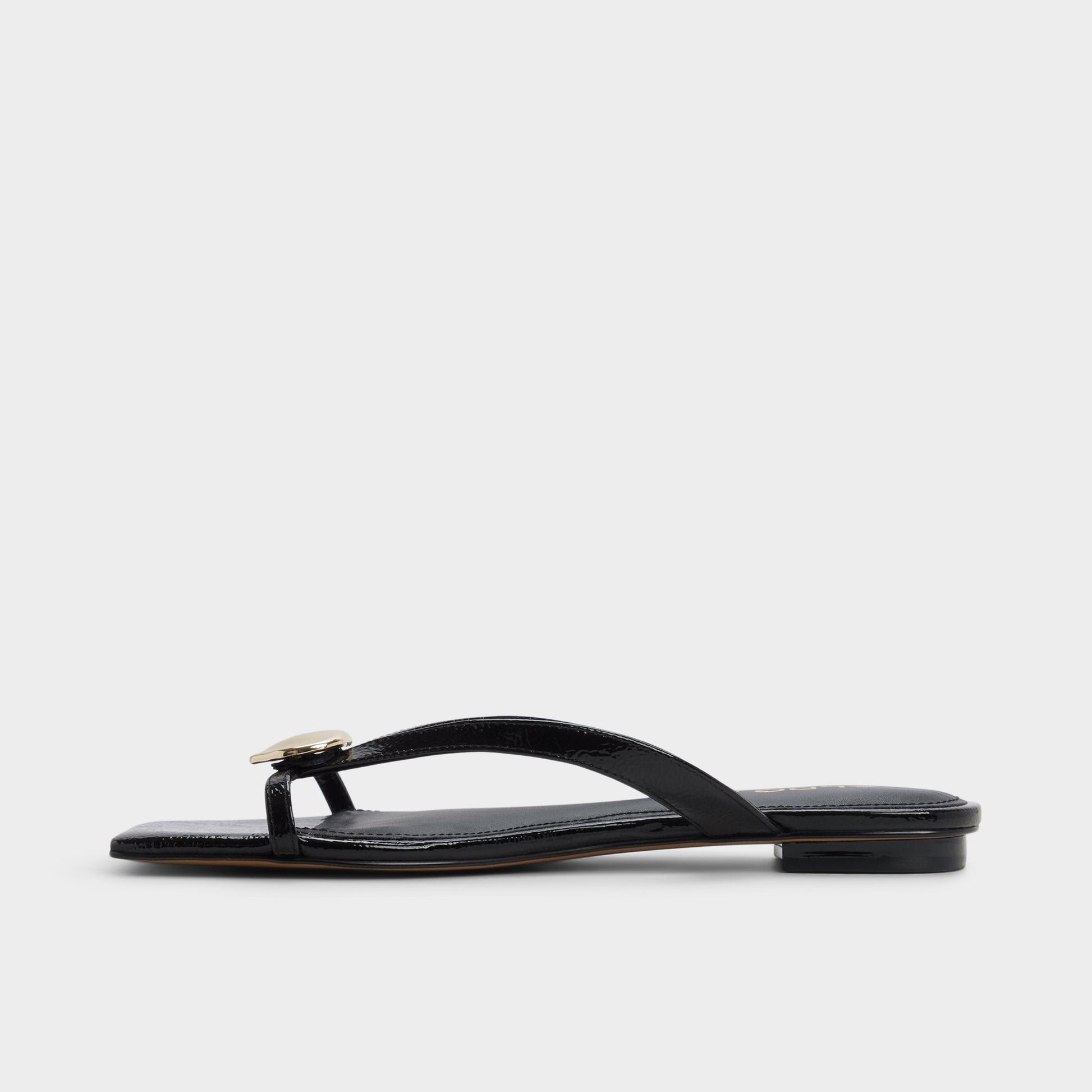 Iliria Black Women's Flats - Slide sandal | Aldo Essential