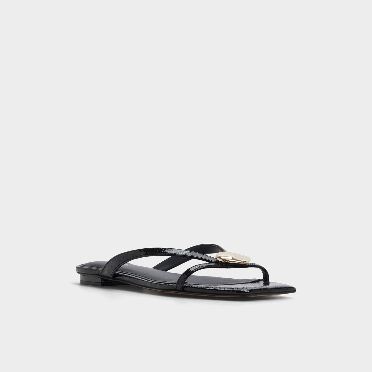 Iliria Black Women's Flats - Slide sandal | Aldo Essential