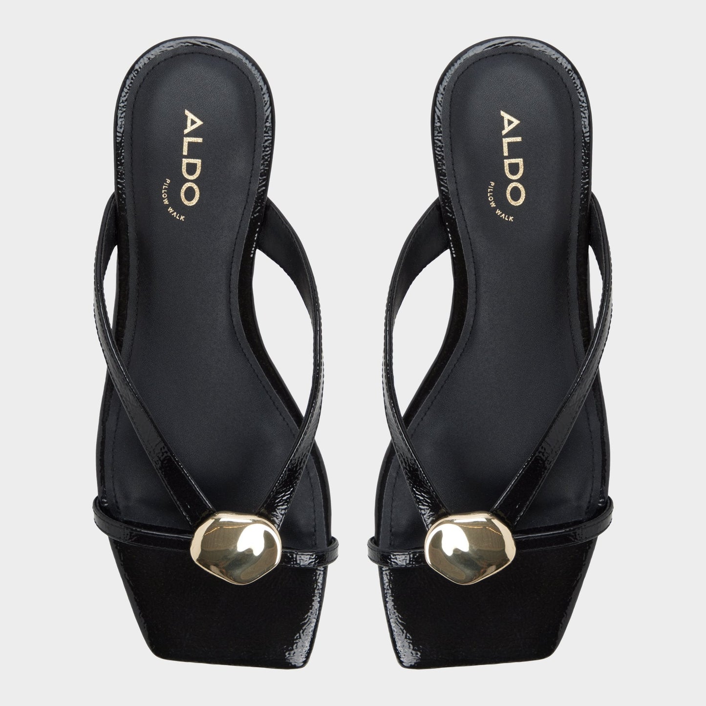Iliria Black Women's Flats - Slide sandal | Aldo Essential