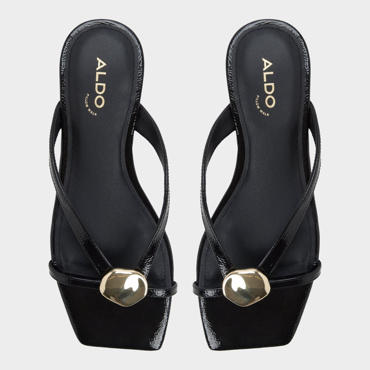 Iliria Black Women's Flats - Slide sandal | Aldo Essential