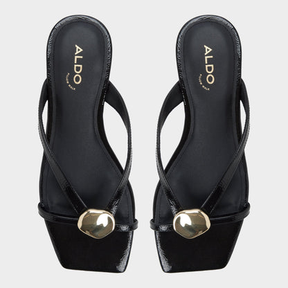 Iliria Black Women's Flats - Slide sandal | Aldo Essential