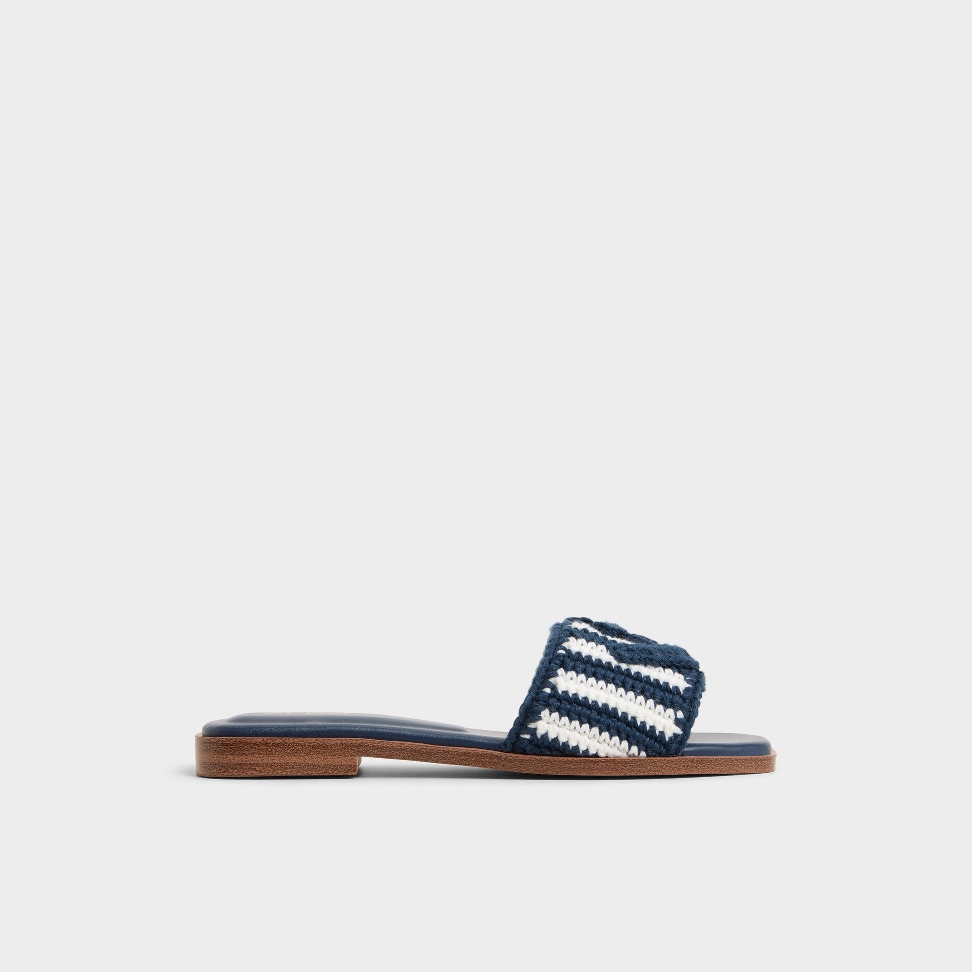Sabbia Blue Combo Women's Flats - Slide sandal | Aldo Premium