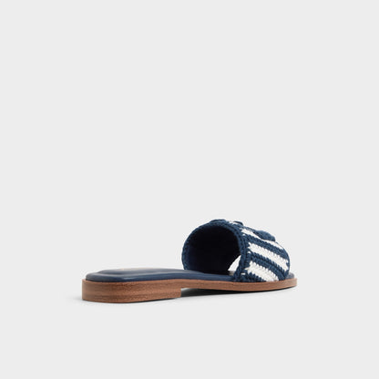 Sabbia Blue Combo Women's Flats - Slide sandal | Aldo Premium