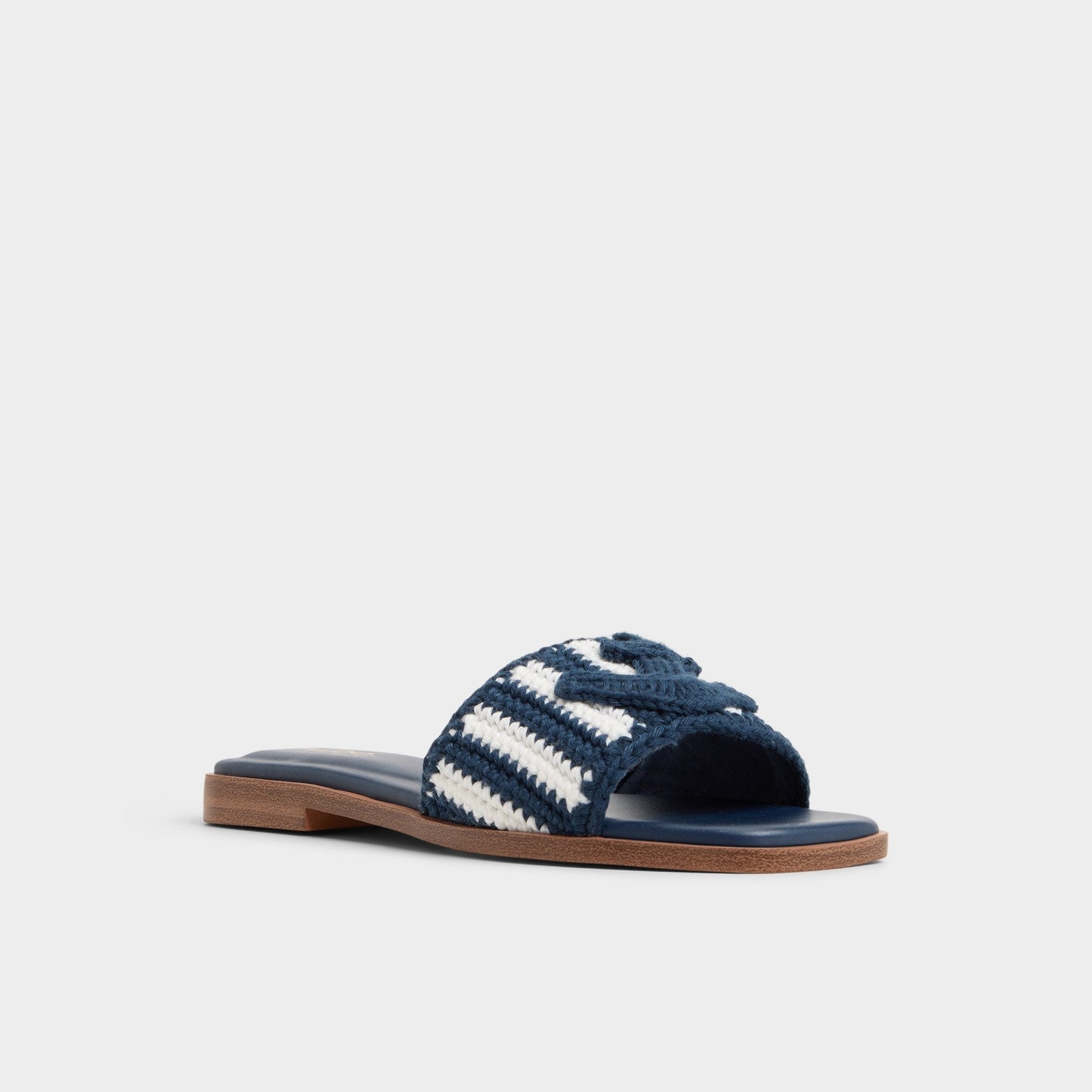 Sabbia Blue Combo Women's Flats - Slide sandal | Aldo Premium