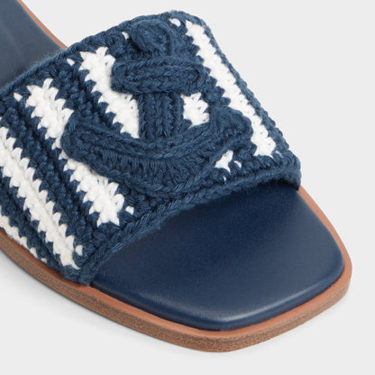 Sabbia Blue Combo Women's Flats - Slide sandal | Aldo Premium