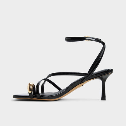 Elodiah Black Women's Travel essentials - Strappy heeled sandal, Stiletto heel | Aldo Trending