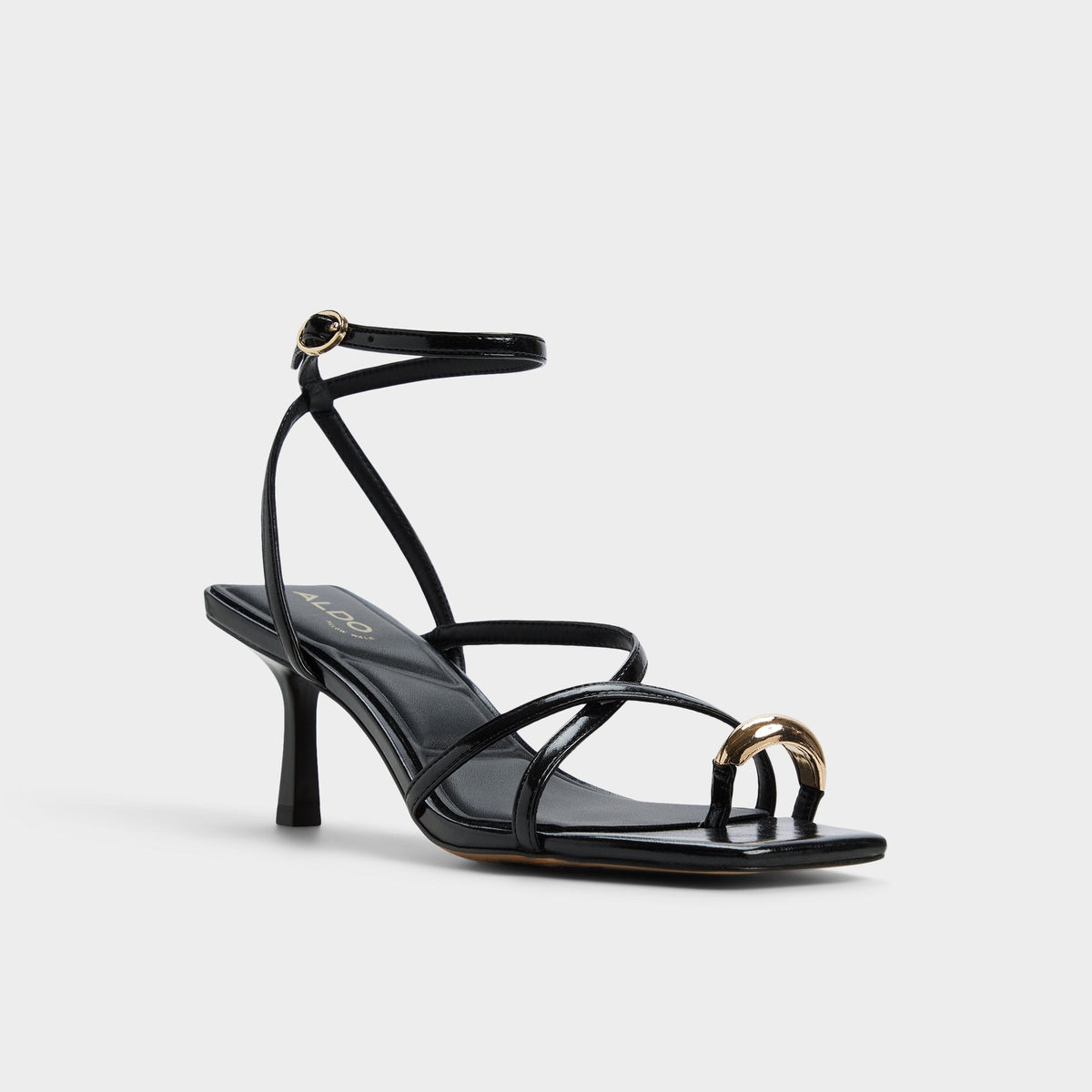 Elodiah Black Women's Travel essentials - Strappy heeled sandal, Stiletto heel | Aldo Trending