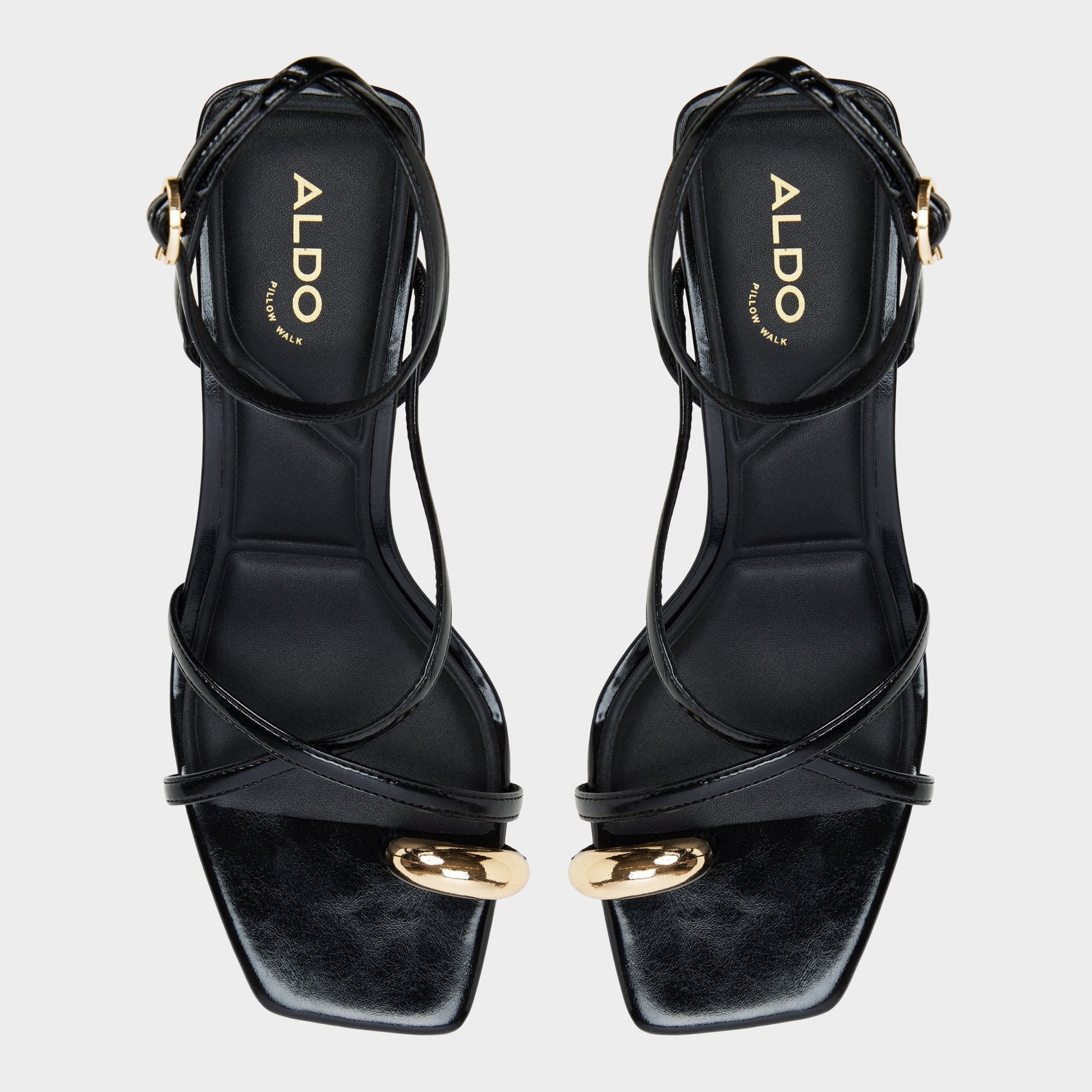 Elodiah Black Women's Travel essentials - Strappy heeled sandal, Stiletto heel | Aldo Trending