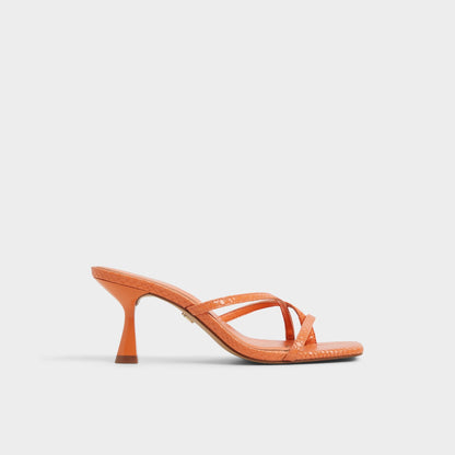 Calypsa Medium Orange Women's Heeled mules - Strappy heeled sandal | Aldo Signature