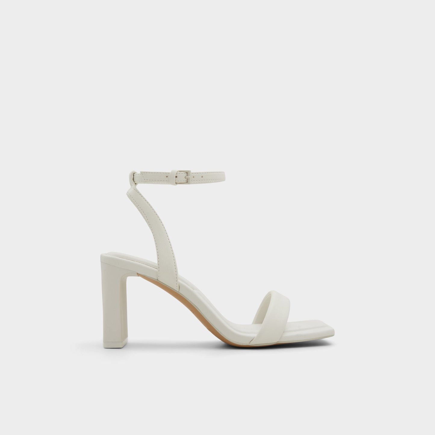 Aurorai White/Bone Women's Strappy sandals - Strappy heeled sandal, Block heel | Aldo Essential