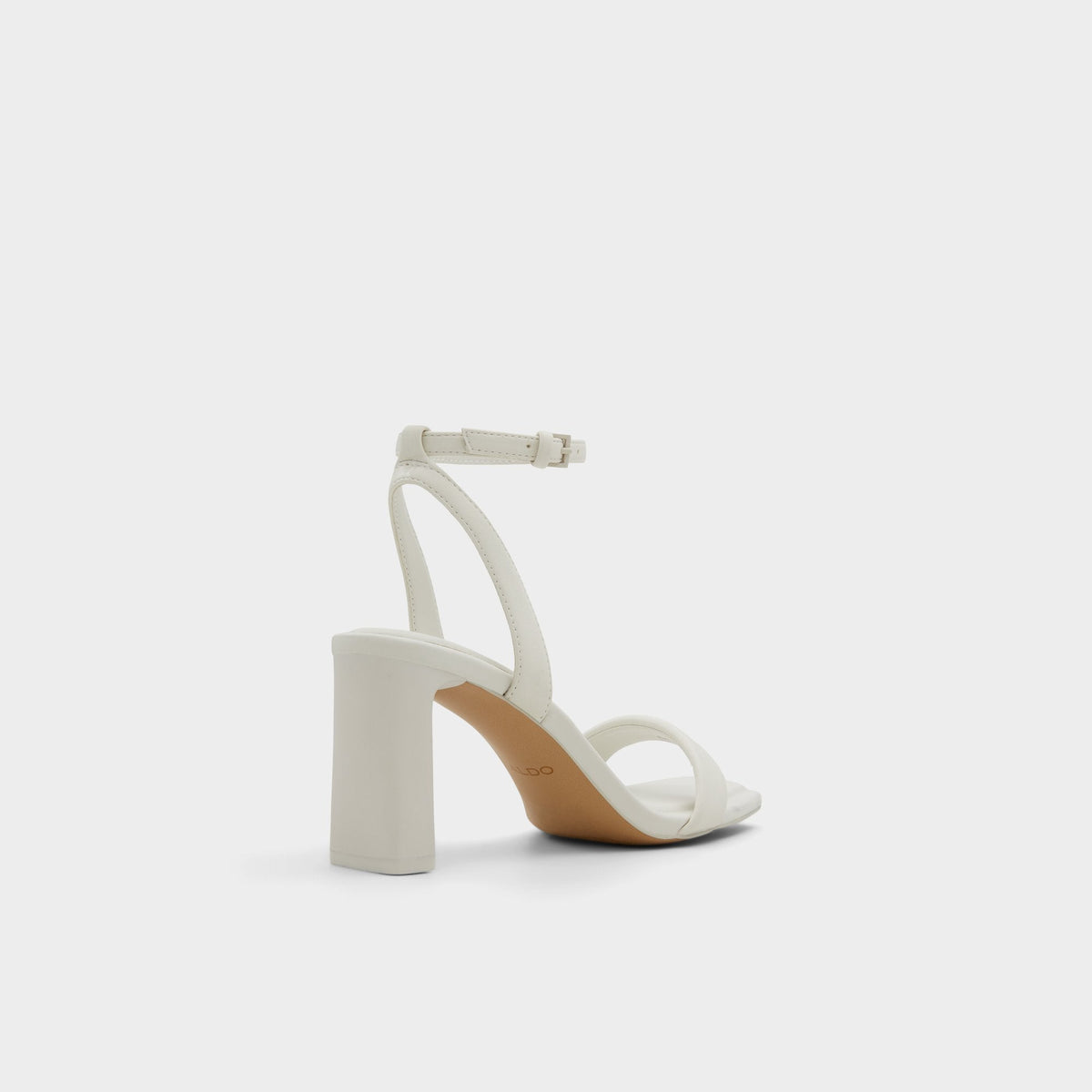 Aurorai White/Bone Women's Strappy sandals - Strappy heeled sandal, Block heel | Aldo Essential