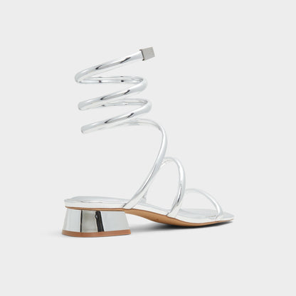 Spinna in Silver - Strappy sandal, Block heel | Aldo Popular