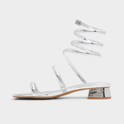 Spinna in Silver - Strappy sandal, Block heel | Aldo Popular