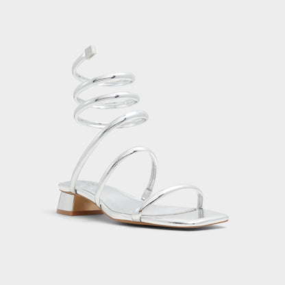 Spinna in Silver - Strappy sandal, Block heel | Aldo Popular
