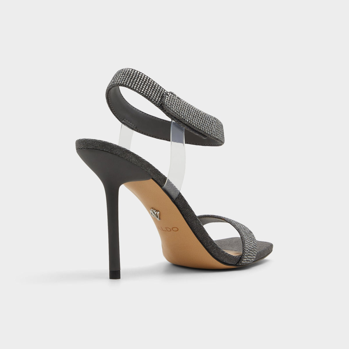Rosy Dark Grey Women's Strappy sandals - Strappy heeled sandal | Aldo Best Seller