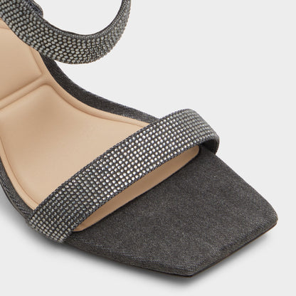 Rosy Dark Grey Women's Strappy sandals - Strappy heeled sandal | Aldo Best Seller