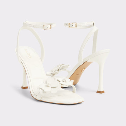 Daisylily White/Bone Women's Heeled sandals - Strappy heeled sandal, Stiletto heel | Aldo Recommended