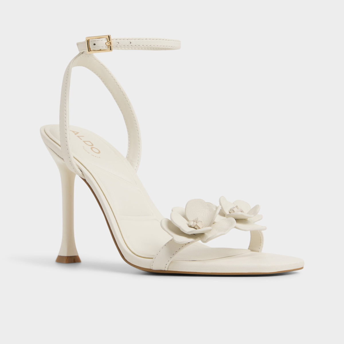 Daisylily White/Bone Women's Heeled sandals - Strappy heeled sandal, Stiletto heel | Aldo Recommended