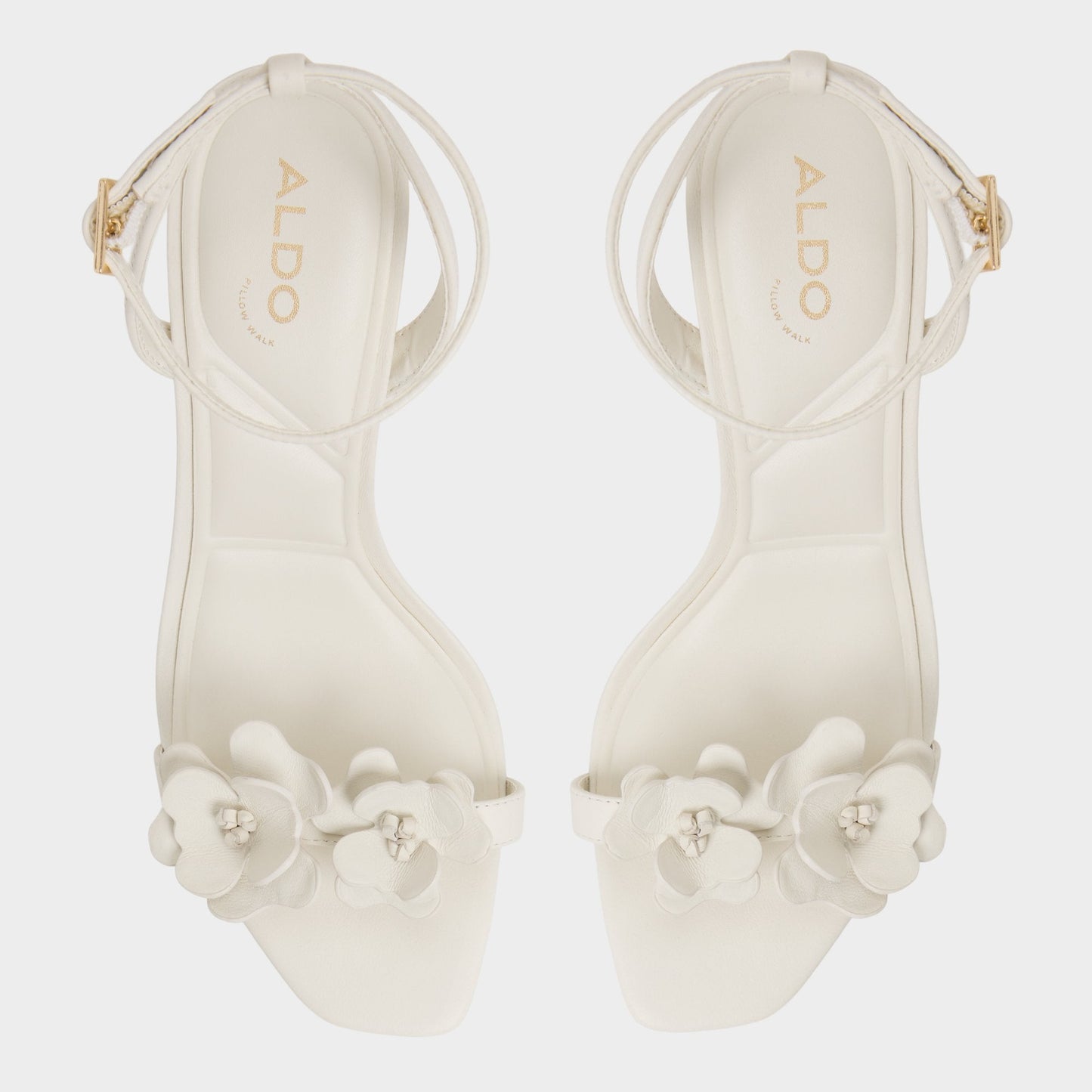 Daisylily White/Bone Women's Heeled sandals - Strappy heeled sandal, Stiletto heel | Aldo Recommended