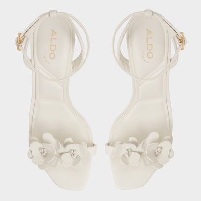 Daisylily White/Bone Women's Heeled sandals - Strappy heeled sandal, Stiletto heel | Aldo Recommended