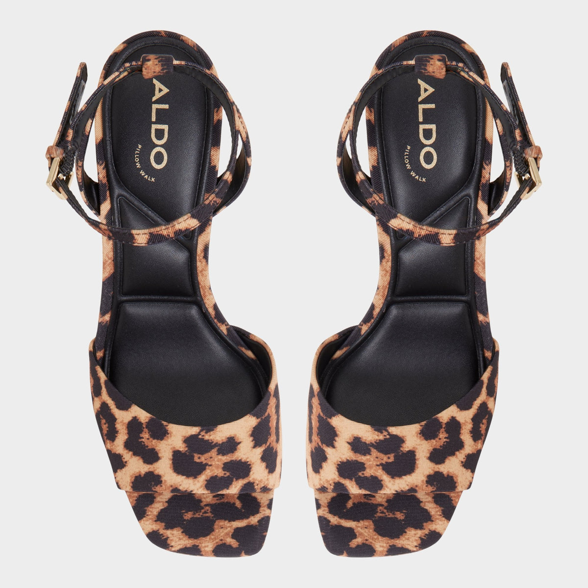 Chicgleam Brown Multi Women's Strappy sandals - Strappy heeled sandal, Platform | Aldo Premium