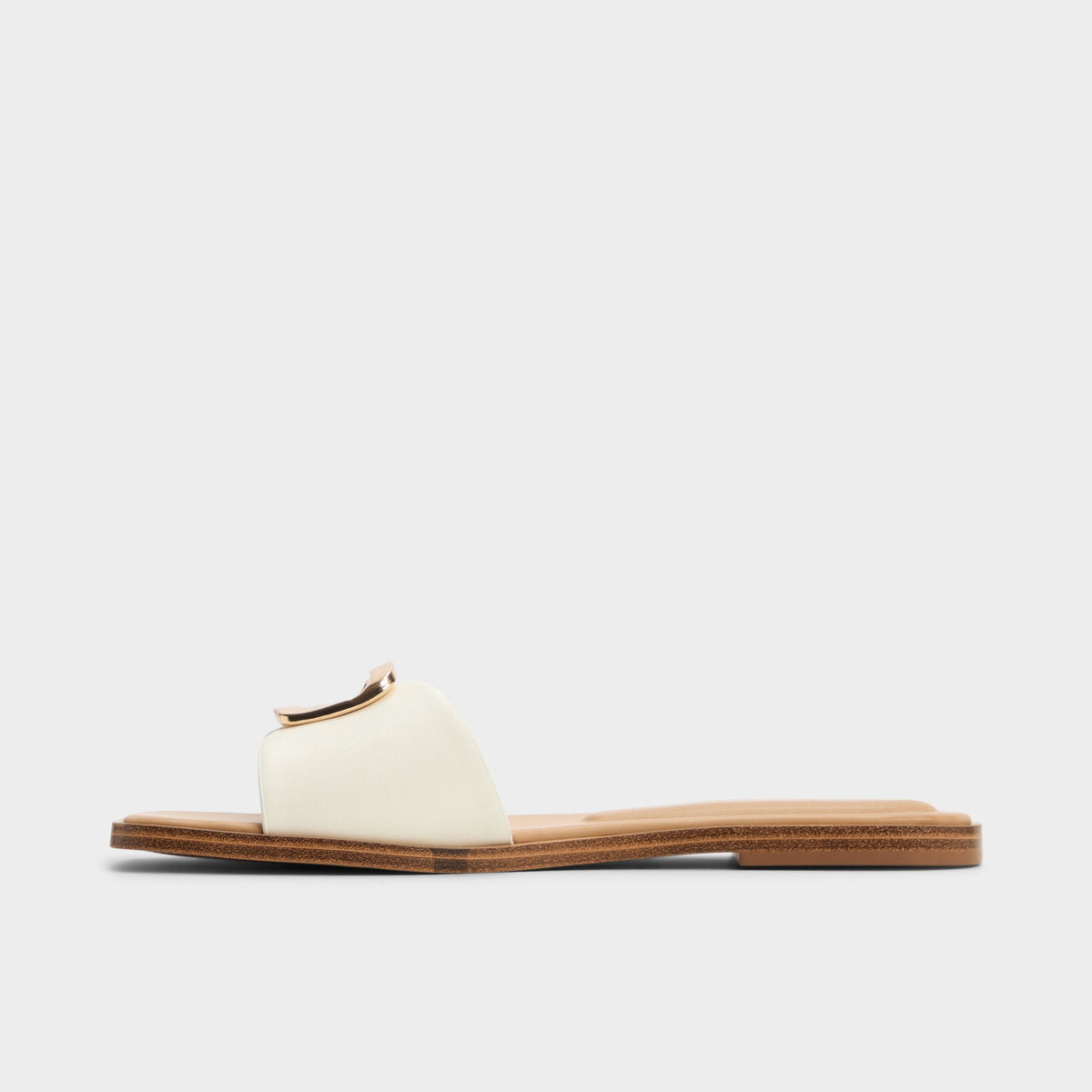 Tidella White Women's Flats - Slide sandal | Aldo Best Seller