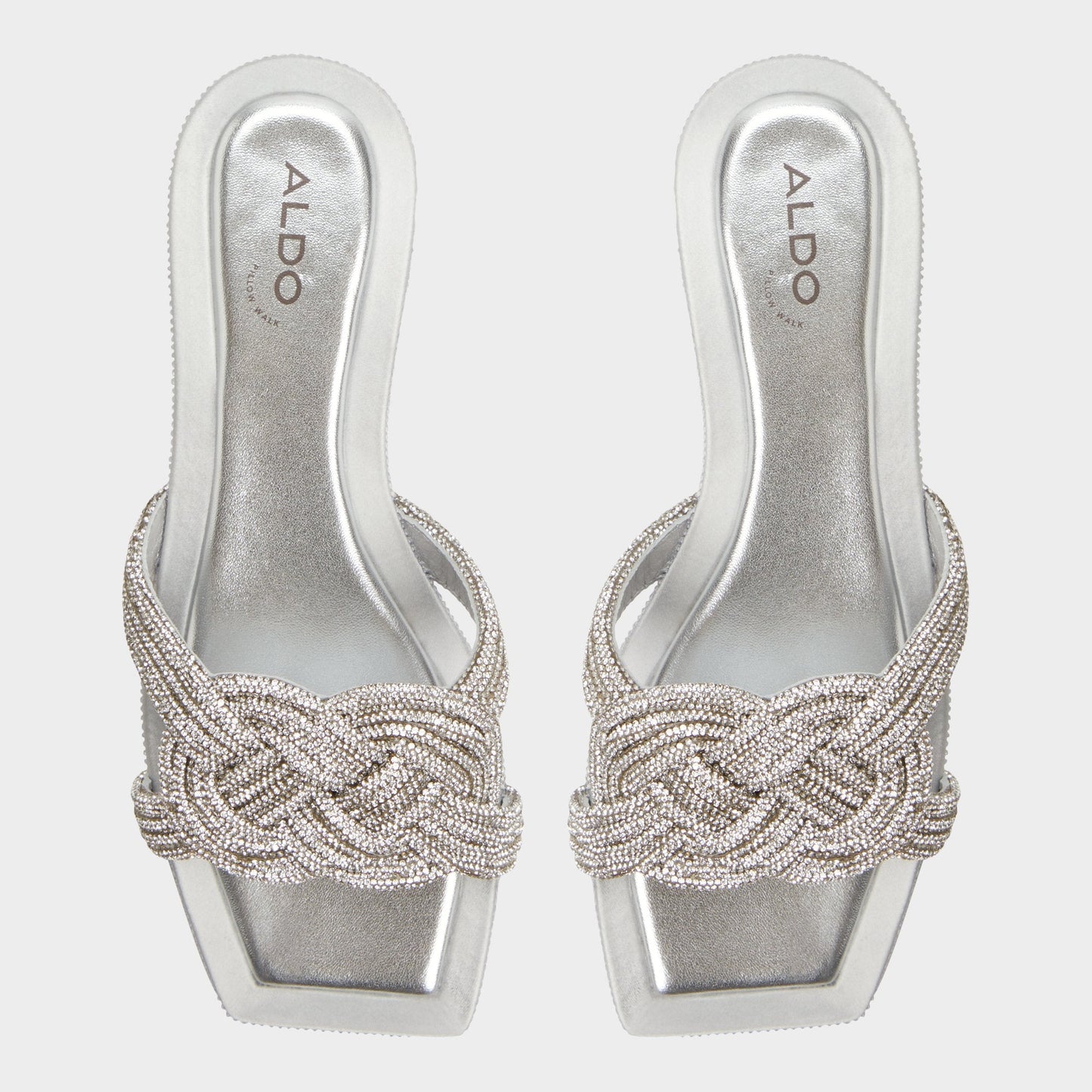 Karlina Silver Women's Iridescent metallics - Slide sandal | Aldo Exclusive