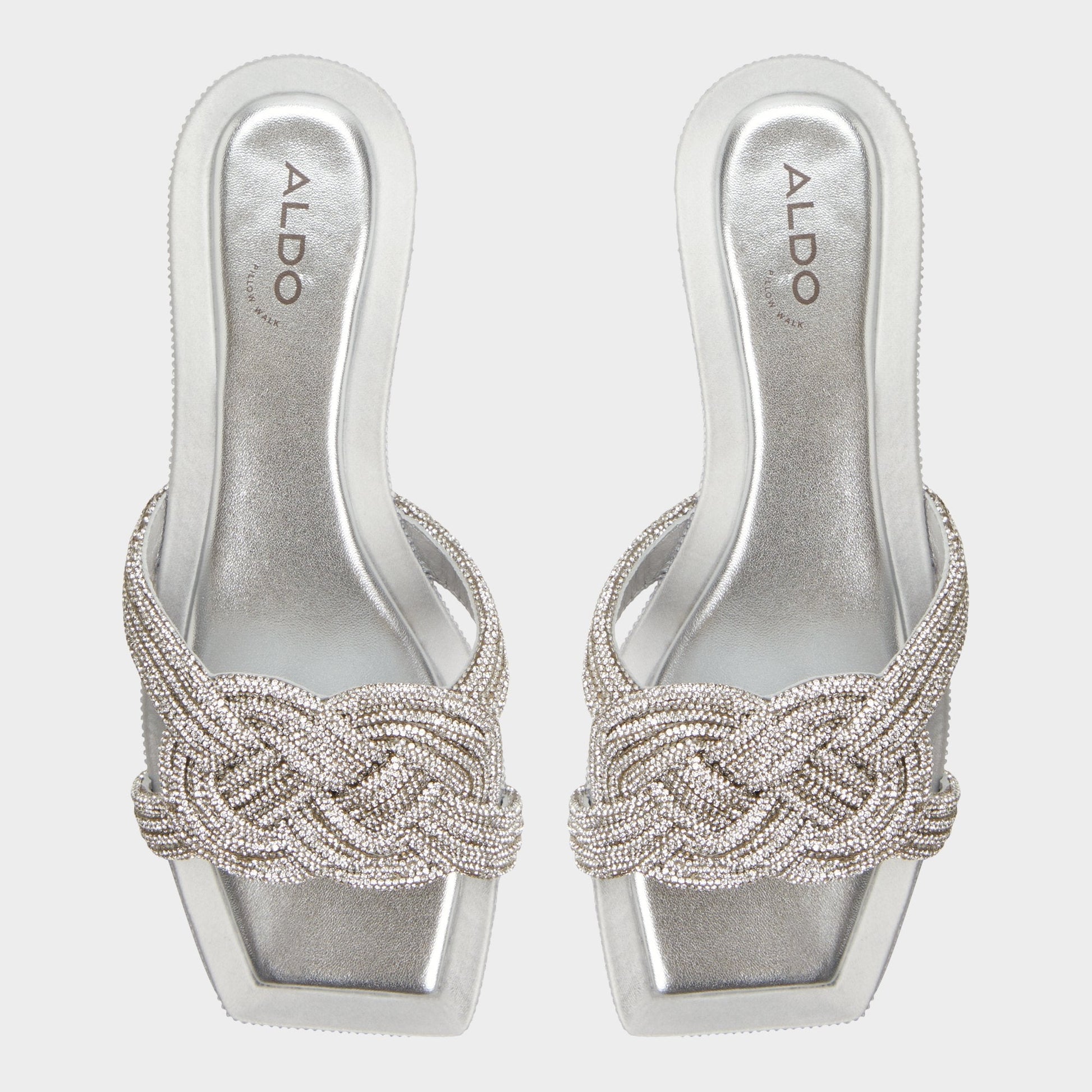 Karlina Silver Women's Iridescent metallics - Slide sandal | Aldo Exclusive