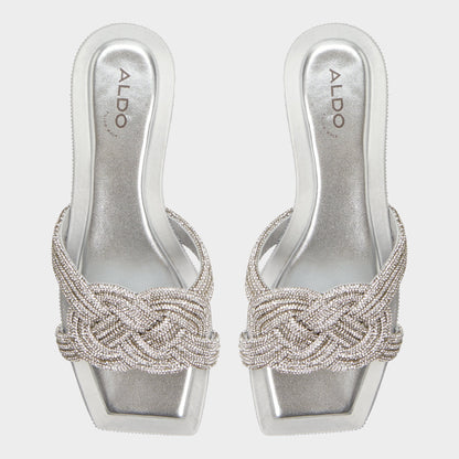 Karlina Silver Women's Iridescent metallics - Slide sandal | Aldo Exclusive