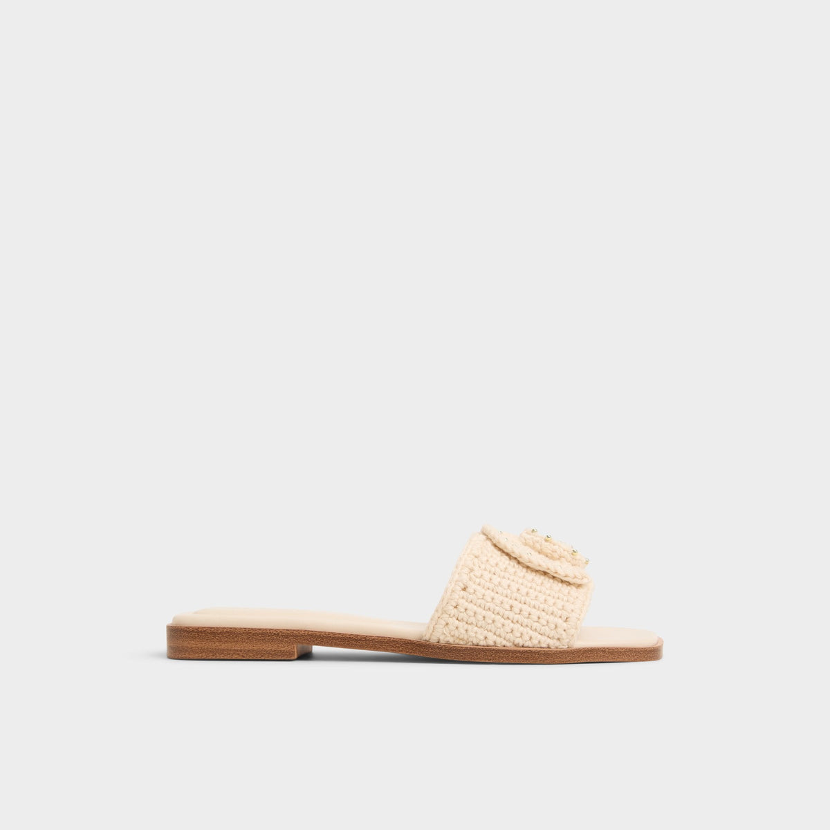 Sabbia Light Beige Women's Flats - Slide sandal | Aldo Signature