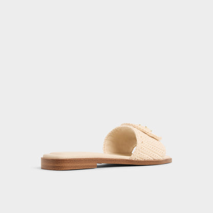 Sabbia Light Beige Women's Flats - Slide sandal | Aldo Signature